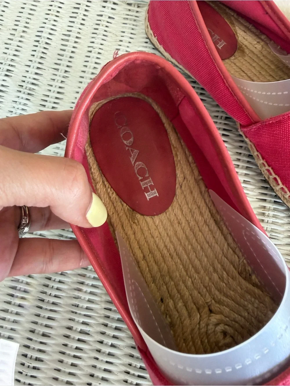 COACH Rhoda Canvas Espadrille Slip-On Shoes